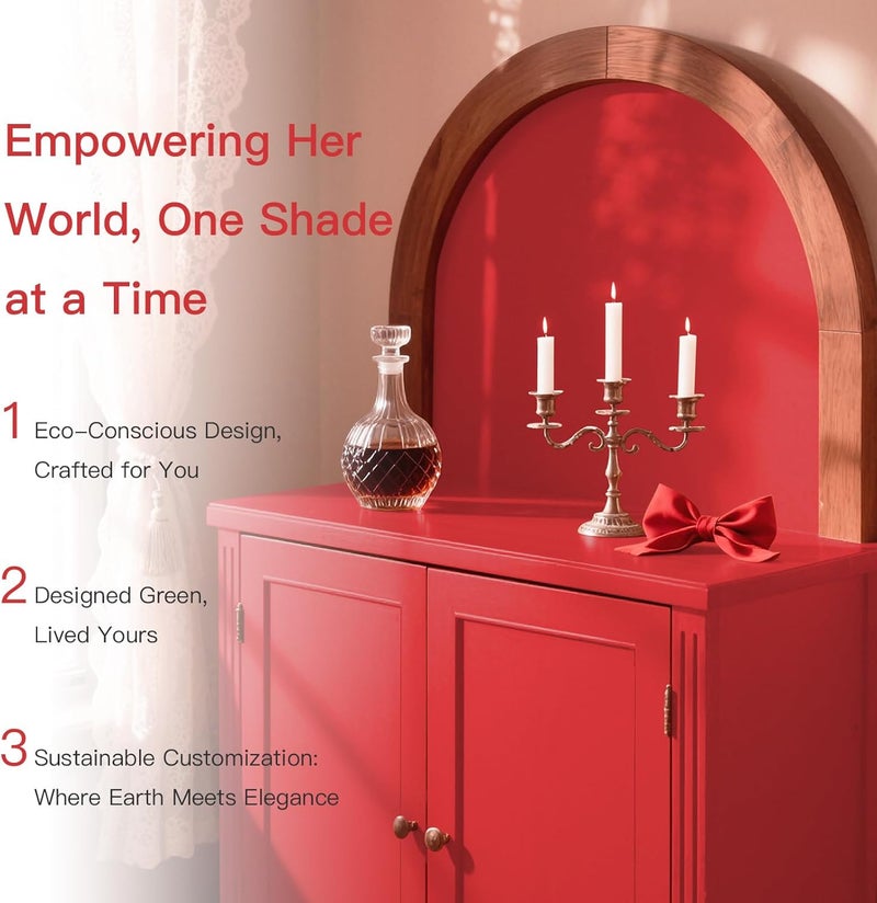 Ismoon 15.7"X118" Wall Paper Peel and Stick Modern Contact Paper Red Wallpaper for Cabinets and Drawers Matte Stick on Wallpaper Removable Self-Adhesive for Bathroom Countertops Vinyl - Image 4